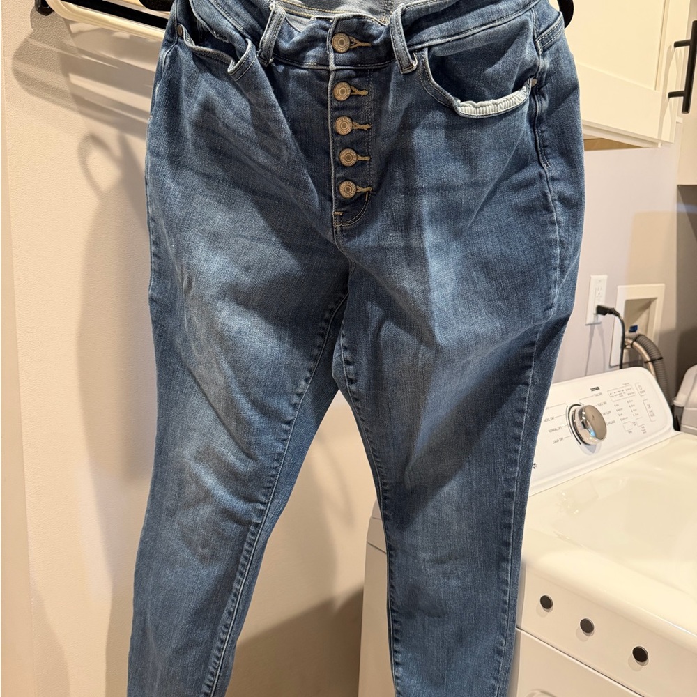 Judy Blue Classic Button-Fly Skinny Jeans